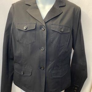 Black Stretchy Jacket by Rafaella Size 8